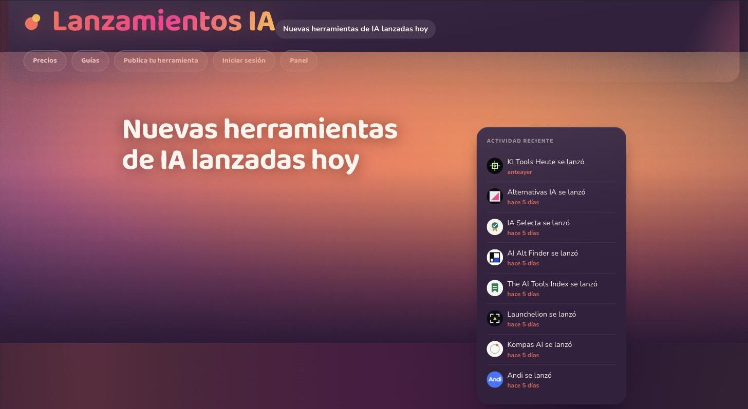 Lanzamientos IA, the Spanish-language launch leaderboard
